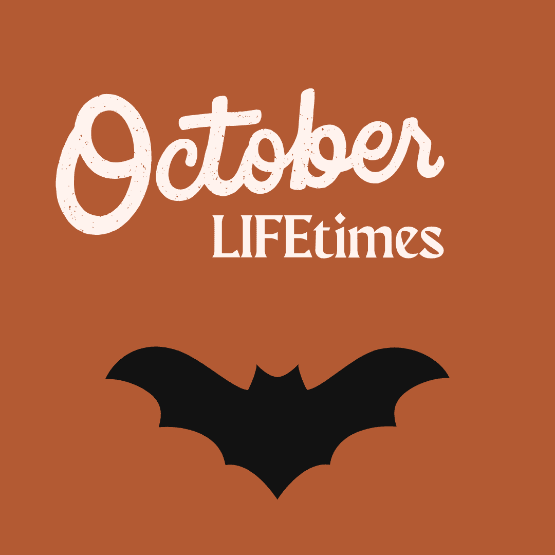 October LIFEtimes logo with a bat